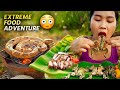 Ultimate Wild &amp; Seafood Challenge – She Eats It All Alone! 🐍🐸🐟🍖🔥 | VDO park