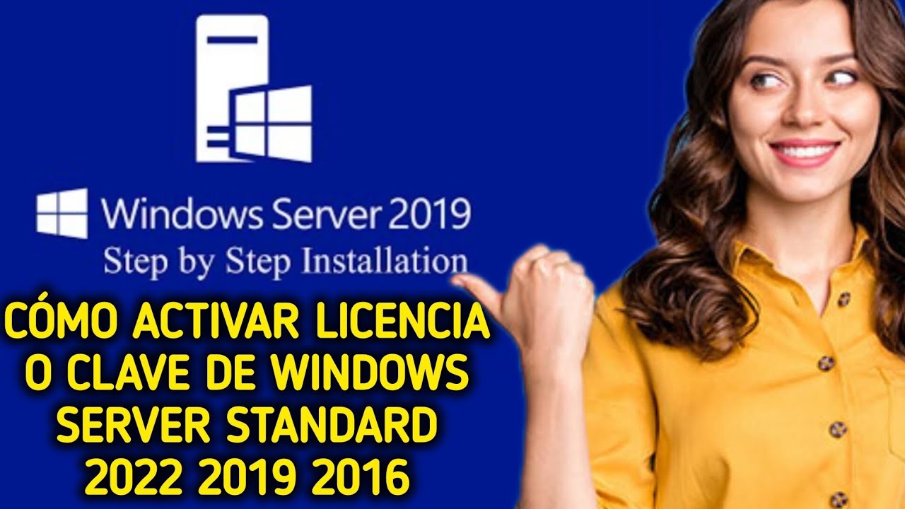 Cómo activar la licencia/clave de Windows Server Standard 2022 2019 ...