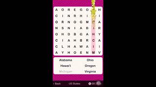 World search+ word search US states #games screenshot 4