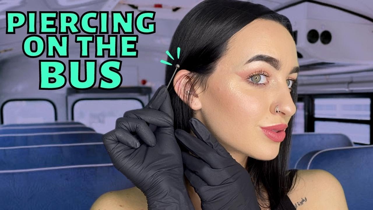 [ASMR] Piercing You On The School Bus RP