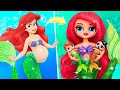 Ariel with kids  32 mermaid diys for lol omg