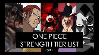 One Piece Strength Tier List Part 1