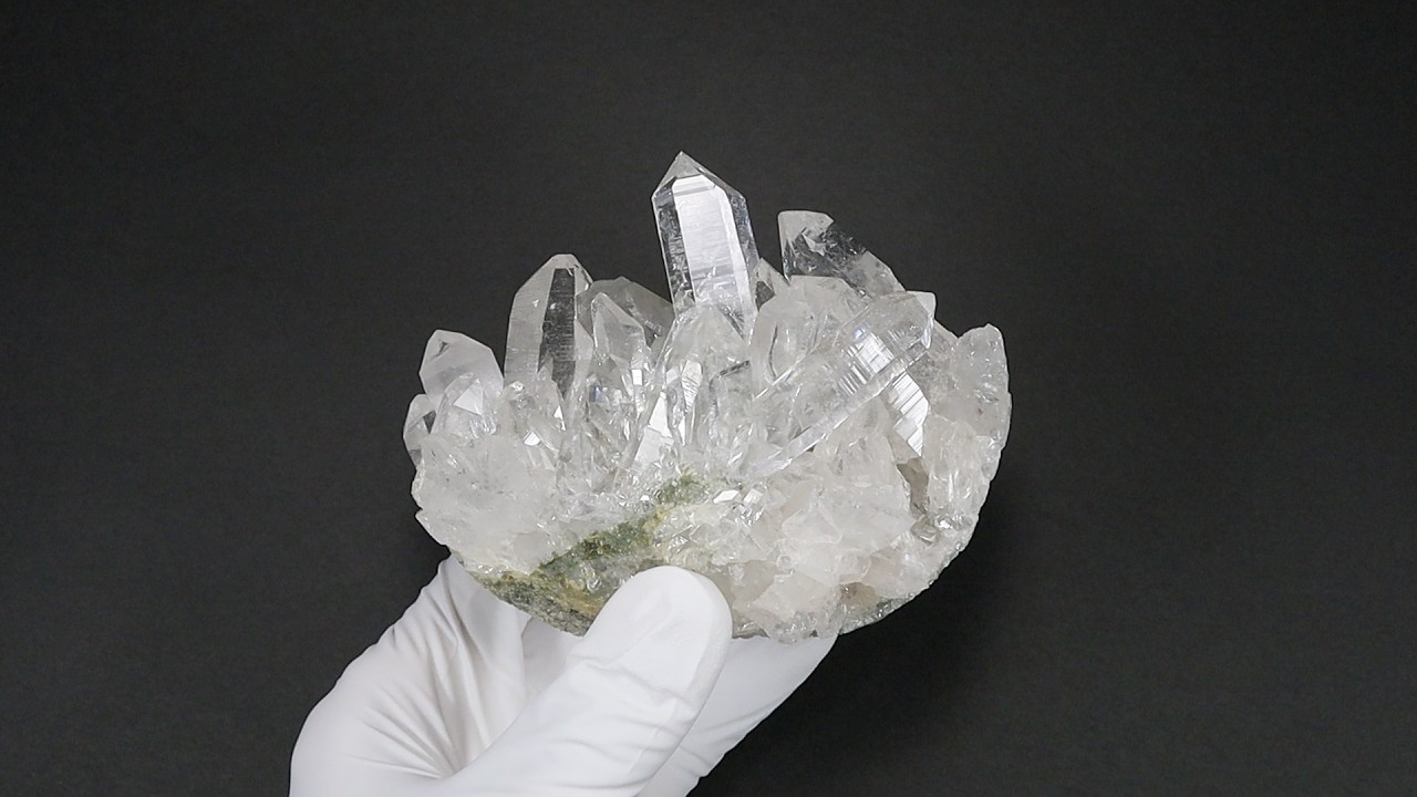 インド・マニハール産 ヒマラヤ水晶 クラスター (群晶) 原石 [型番