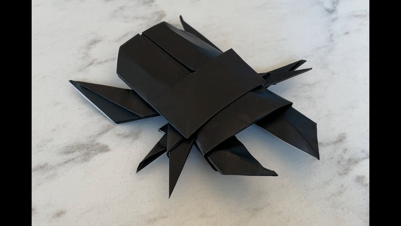 Origami Stag Beetle (Japanese) - YouTube