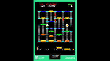 ARTCADE - The Book of Classic Arcade Game Art (Extended Edition) - Burger Time