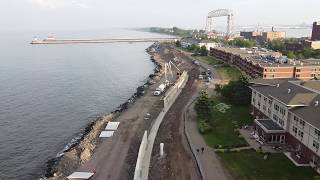 Duluth Lake Walk construction