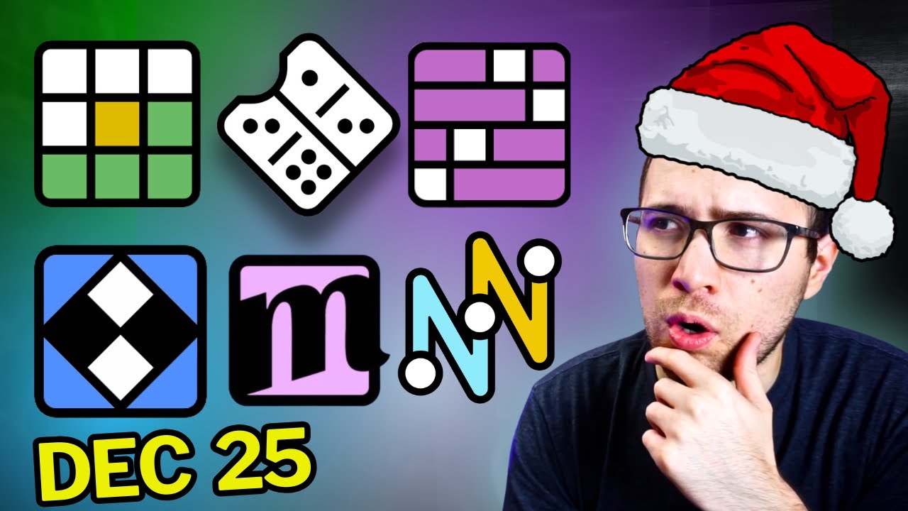 Рождество! Wordle, Connections, Mini Crossword, Strands, Pips & Minute Cryptic - 25 декабря 2025 г.