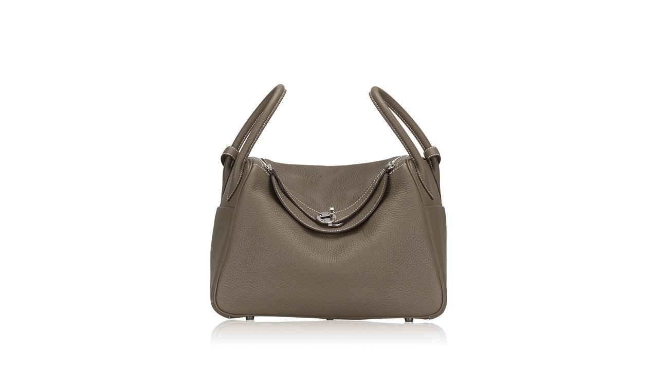 HERMES Taurillon Clemence Lindy 30 Etain 1289376