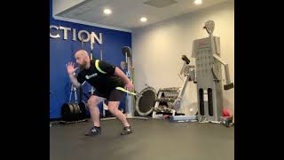 Cable & Strap Split Stance Hip Hinge