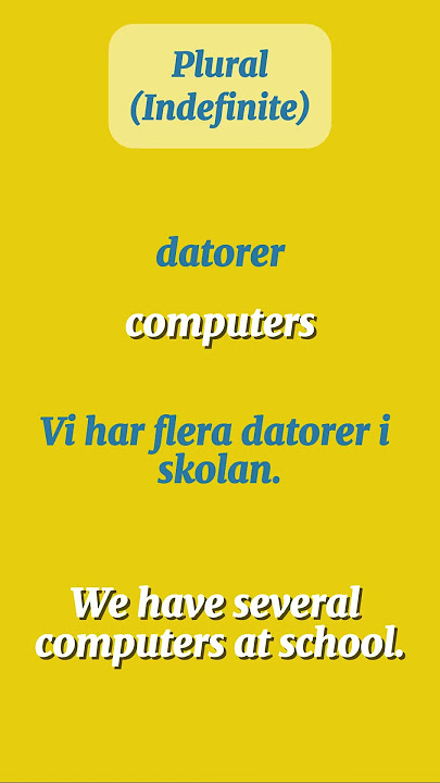 dator / computer 🇸🇪 Swedish Noun Forms #svenska #swedish #swedishnouns #basicswedish #dator