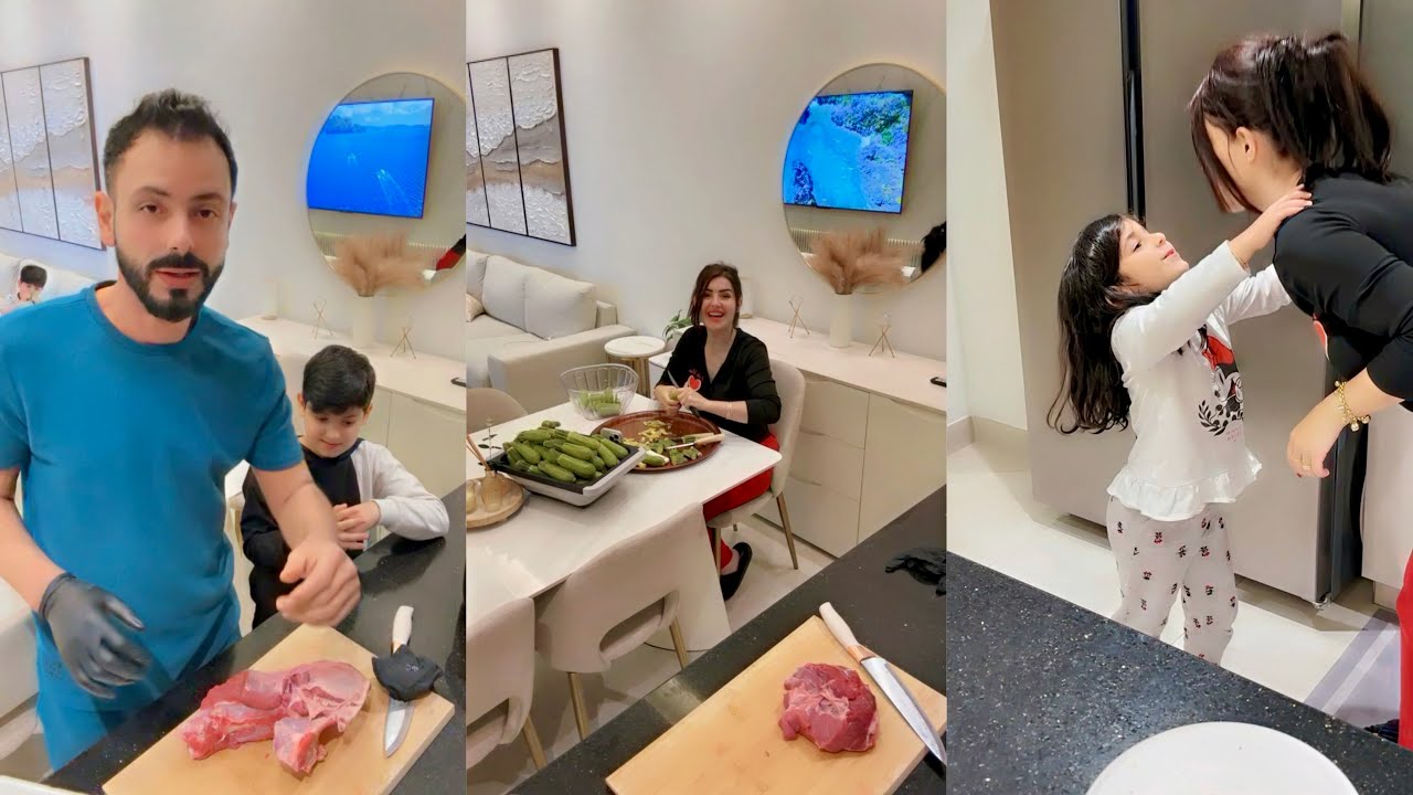 العائلة كلها بدها محاشي😍عصام ونور