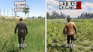 RDR2 vs GTA 5 Enhanced - Direct Comparison