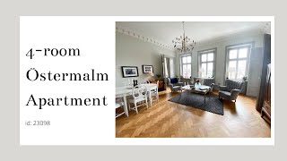 Exclusive 4 room Apartment on Östermalm id 23098