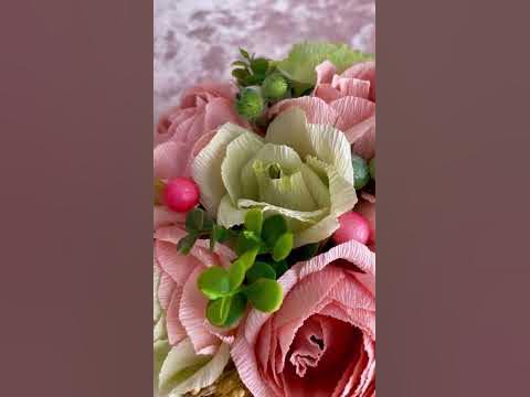 Букет цветов с конфетами - YouTube