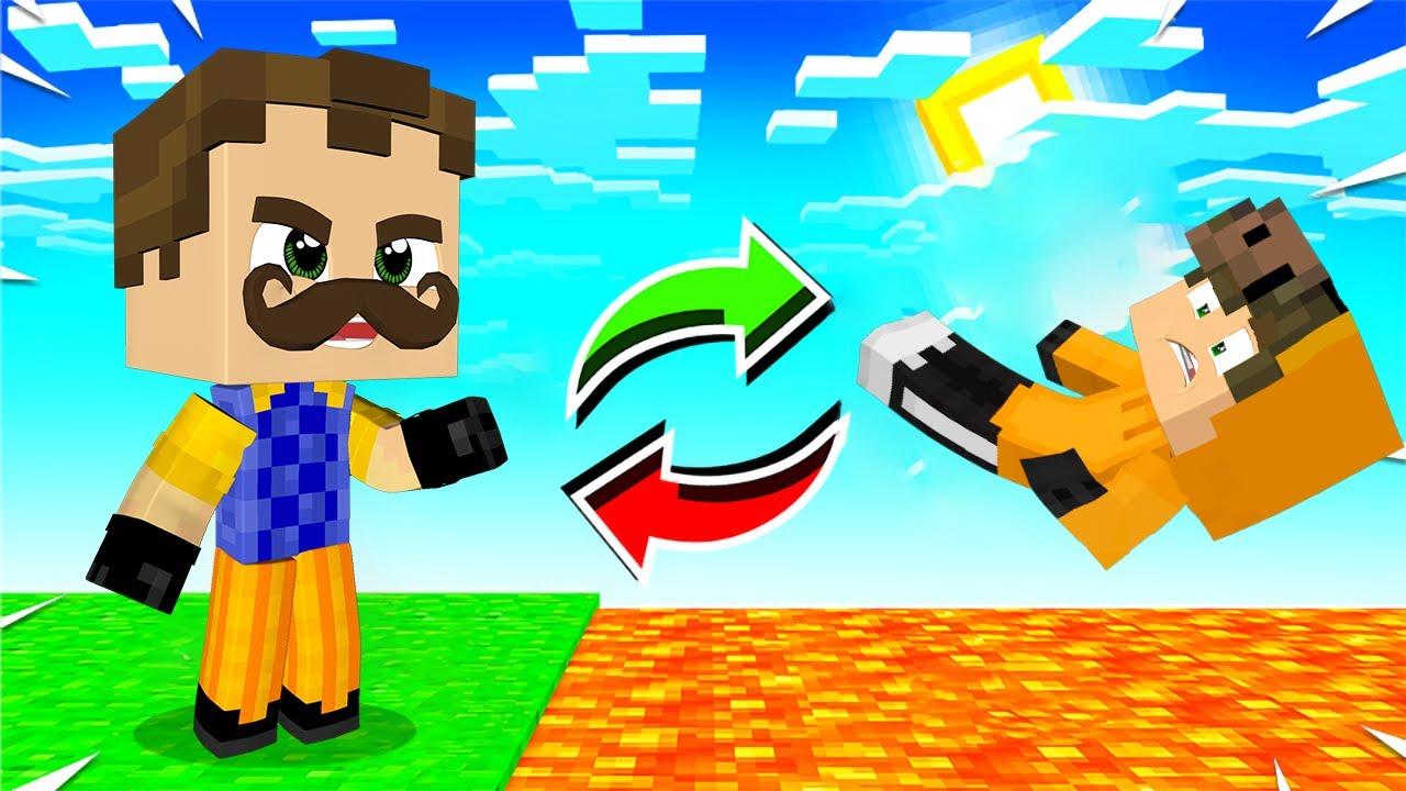 Minecraft მაგრამ ყოველ წუთს ადგილს ვცვლით!