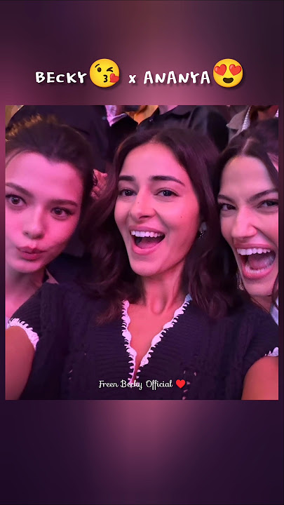 BECKY REBECCA 😘 X ANANYA PANDEY 😍 BOTH CHANEL BA TOGETHER ✨ #beckyarmstrong #ananyapandey #shorts