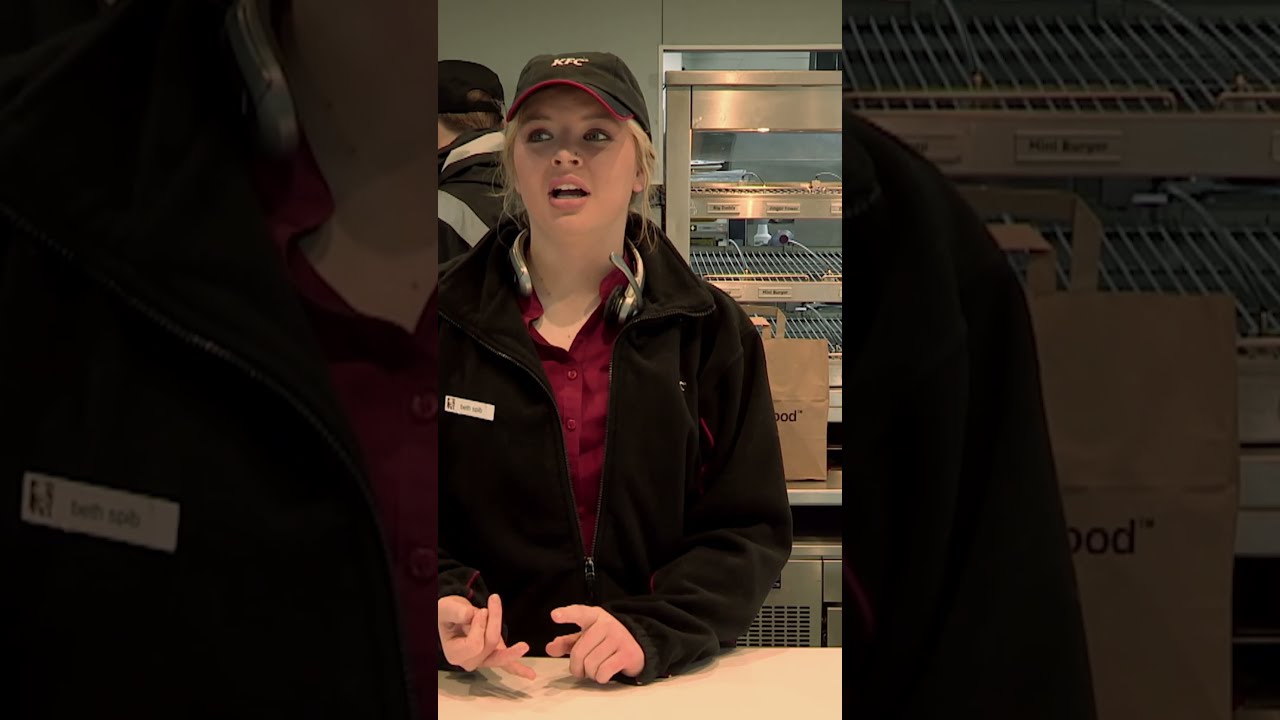 17 Year Old Gets Her First Job At KFC