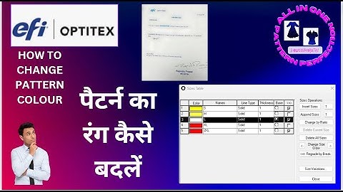 How to Change Pattern Colors in Optitex | All In One Pattern Perfection
