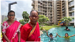 Pranju Pradnu आजल घऊन गल सवमग पलमधय Swimming Pool In Panvel Pranju Pradnu Mummy