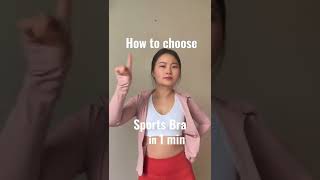 How To Choose A Sportsbra In A Minute
