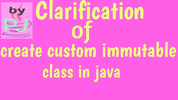 clarification of create custom immutable class in java | rules to create immutable class | by pj |