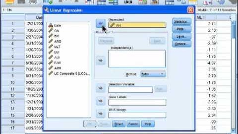 Multiple Regression - SPSS (part 1)
