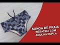 SUNGA DE PRAIA REBATIDA COM AGULHA DUPLA | VÍDEO AULA PASSO A PASSO