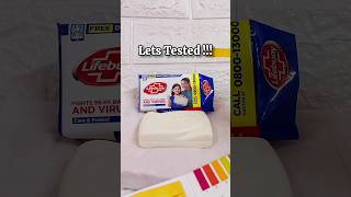 Shocking🤯 this soap ph test lifebuoy soap #shorts #lifebuoy #soap#bodycare#beauty#bathing#soaptest