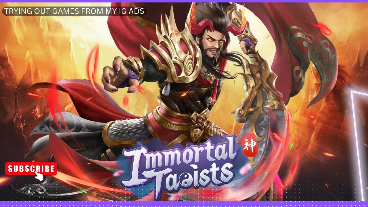 that game from that ad — Seen these ads? (Immortal Taoists