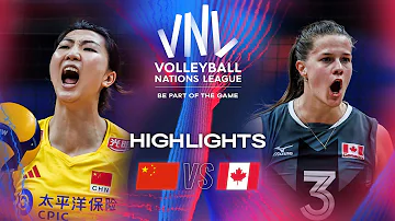 🇨🇳 CHN vs. 🇨🇦 CAN - Highlights | Week 1 | Women's VNL 2024