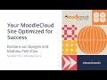 Your MoodleCloud site optimised for success | MoodleMoot Global 2023