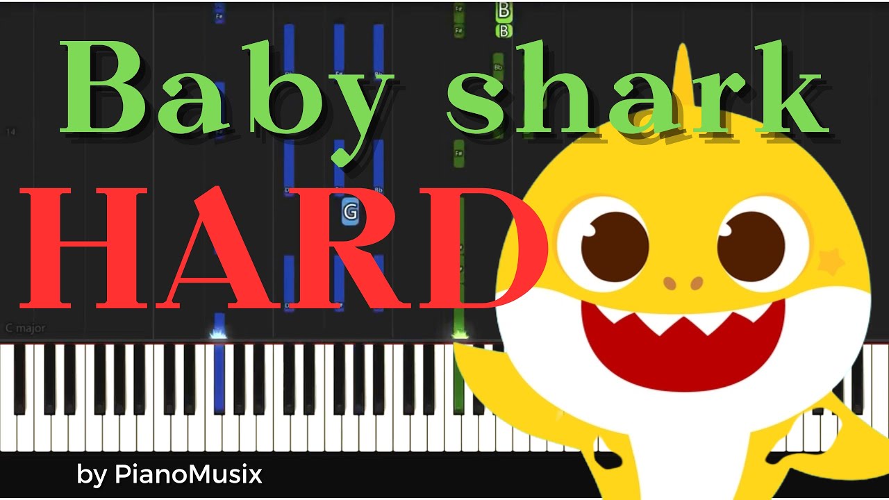 Baby Shark - Piano Tutorial HARD