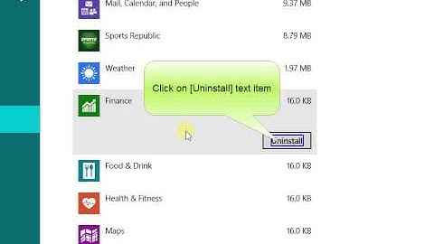 How to Uninstall Apps or Program in Windows 8 8.1