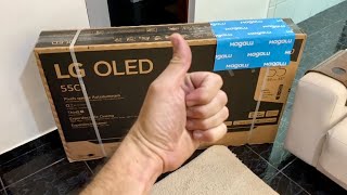 VÍDEO SATISFATÓRIO - TIRANDO O PLÁSTICO DA TV LG OLED