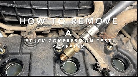 Removing a stuck compression test adapter