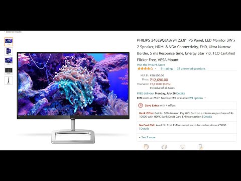 PHILIPS 246E9QJAB Not good ?? Monitor Unboxing and reviews