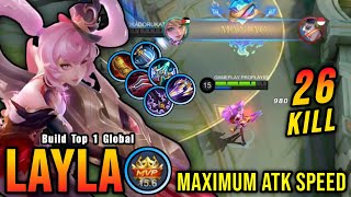 Download Lagu Bijna WORST!! 26 Kills Layla Maximale ATK-snelheid Build is kapot!! - Build Top 1 Wereldwijd Layl... MP3