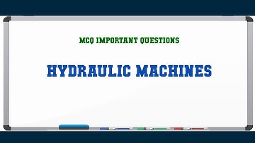 Hydraulic Machines MCQ Questions