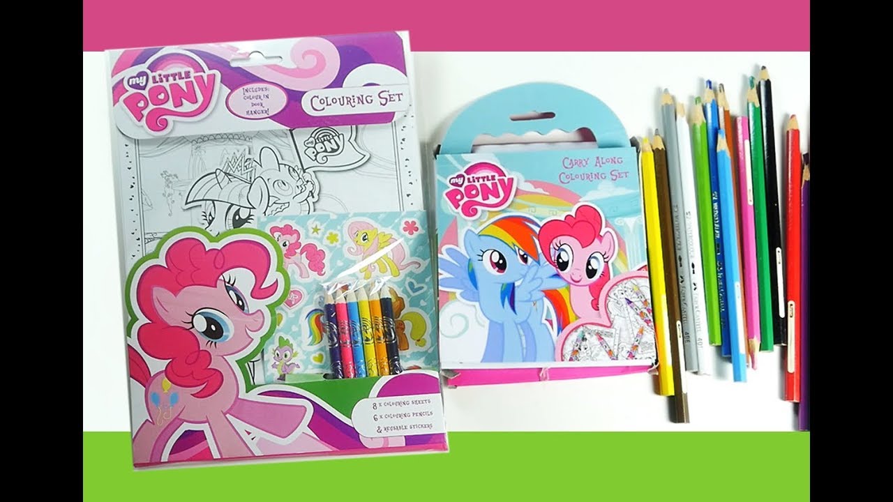 My little pony Activity Book MLP coloring pages for kids Colouring set - YouTube
