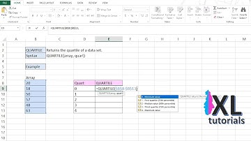 Finding Quartiles In Excel