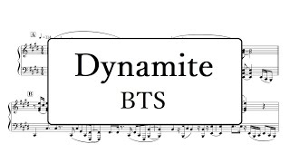 Dynamite／BTS　ピアノアレンジ