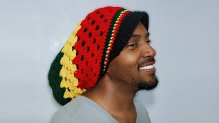Crochet Rasta Hat With Easy Brim
