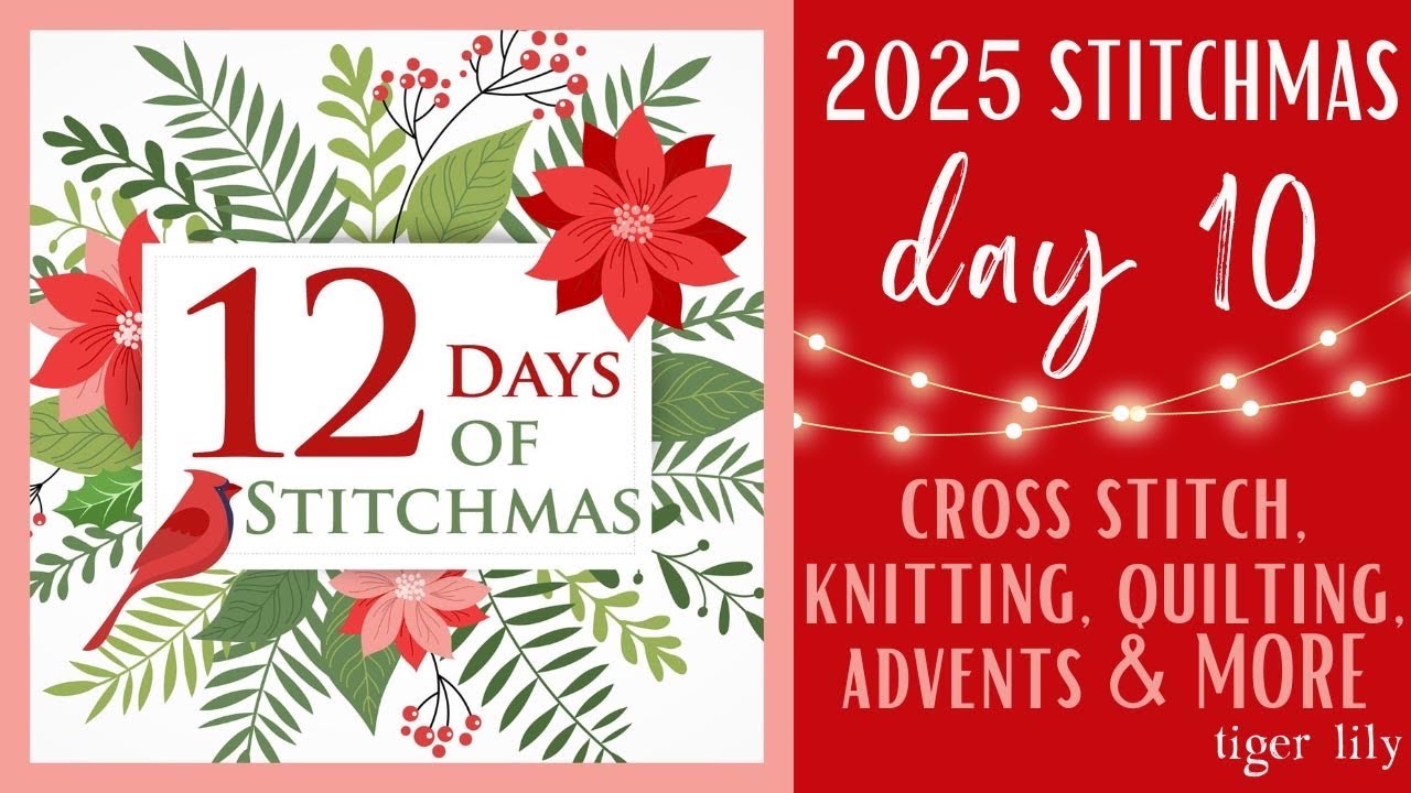 12 Days of Stitchmas Day 10 - Christmas Churn Dash Quilt Finishing Fun