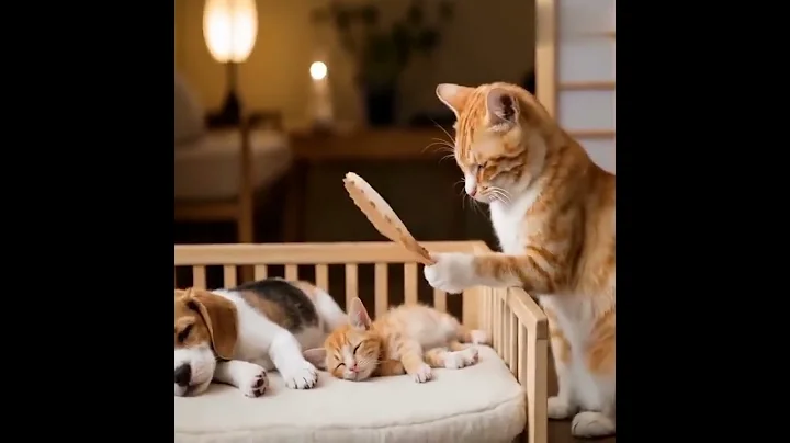 Watch the video about ✨ **Mama Is Always❤️Loving #new #funny#catfunny #cat #cute#funnycats #cutecat #loving #caring👀✨