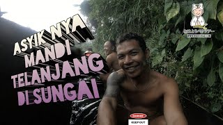 Keseruan Mandi di sungai Desa ★昔のようなバリ人が川で水浴び★