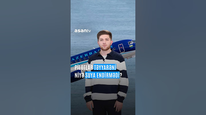 Pilotlar təyyarəni niyə suya endirmədi?
