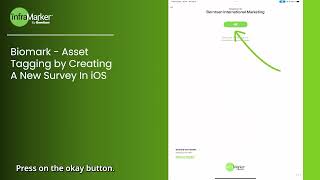 Biomark - Asset Tagging by creating a new survey on iOS