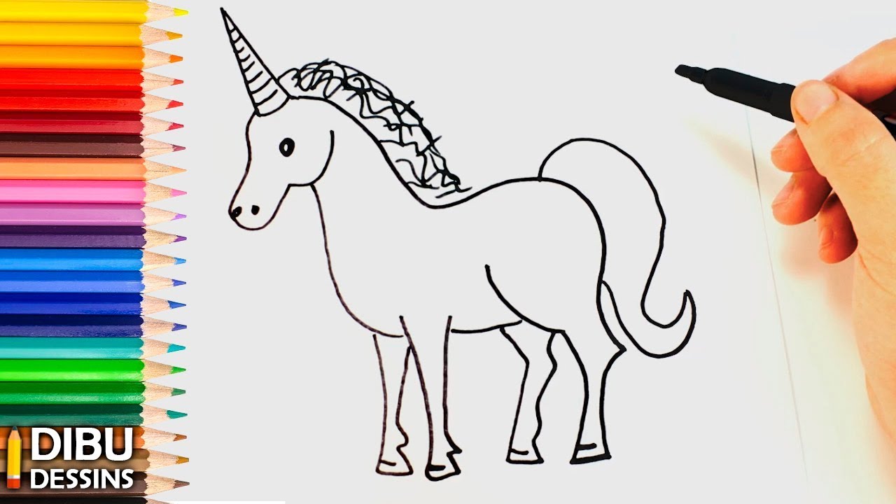 Comment Dessiner Une Licorne Dessin De Licorne Tres Facile Youtube