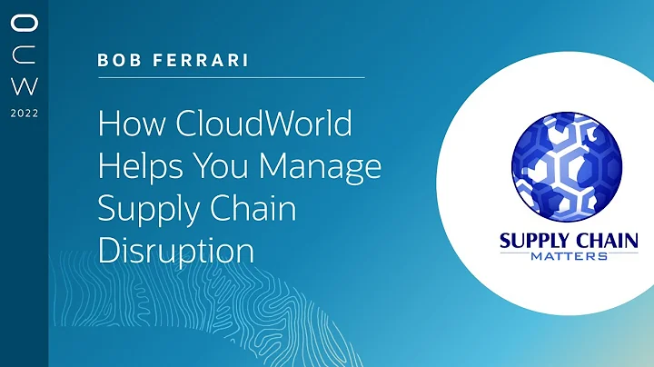 Bob Ferrari on how CloudWorld helps you manage sup...