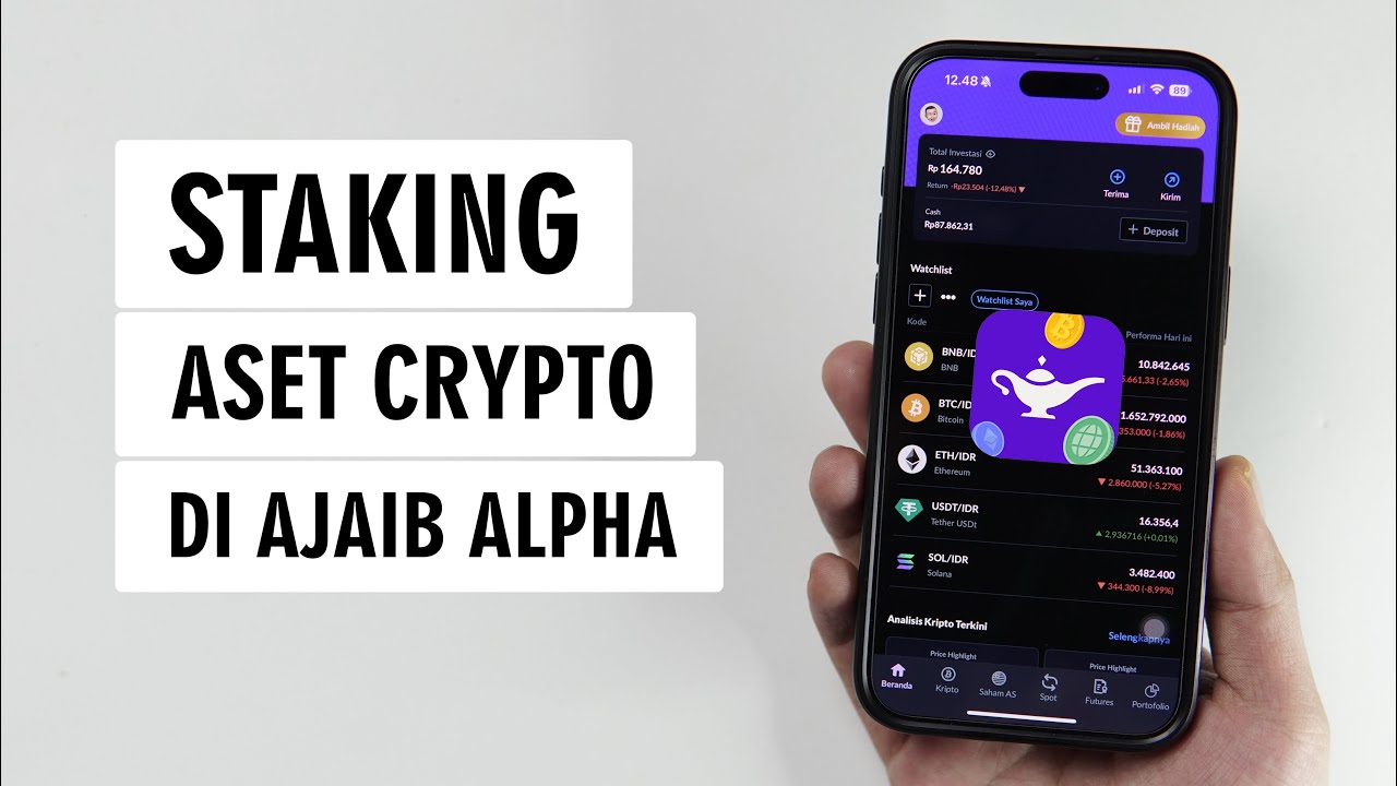 Cara Staking Koin Crypto di Aplikasi Ajaib Alpha (Ajaib Kripto)